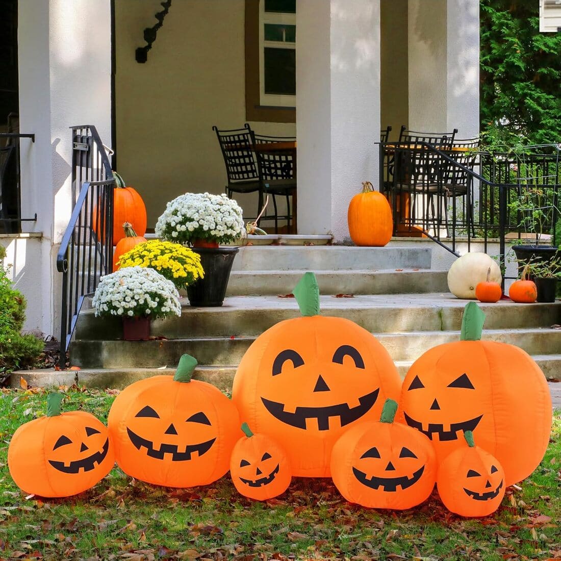 Solpex 7.5FT Halloween Inflatable Pumpkin Combo Decoration Pumpkin