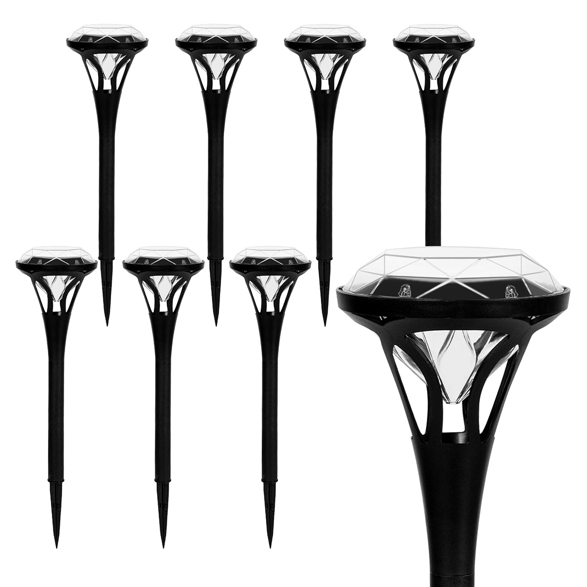 Solpex Diamond Designed Solar Yard Lights Set