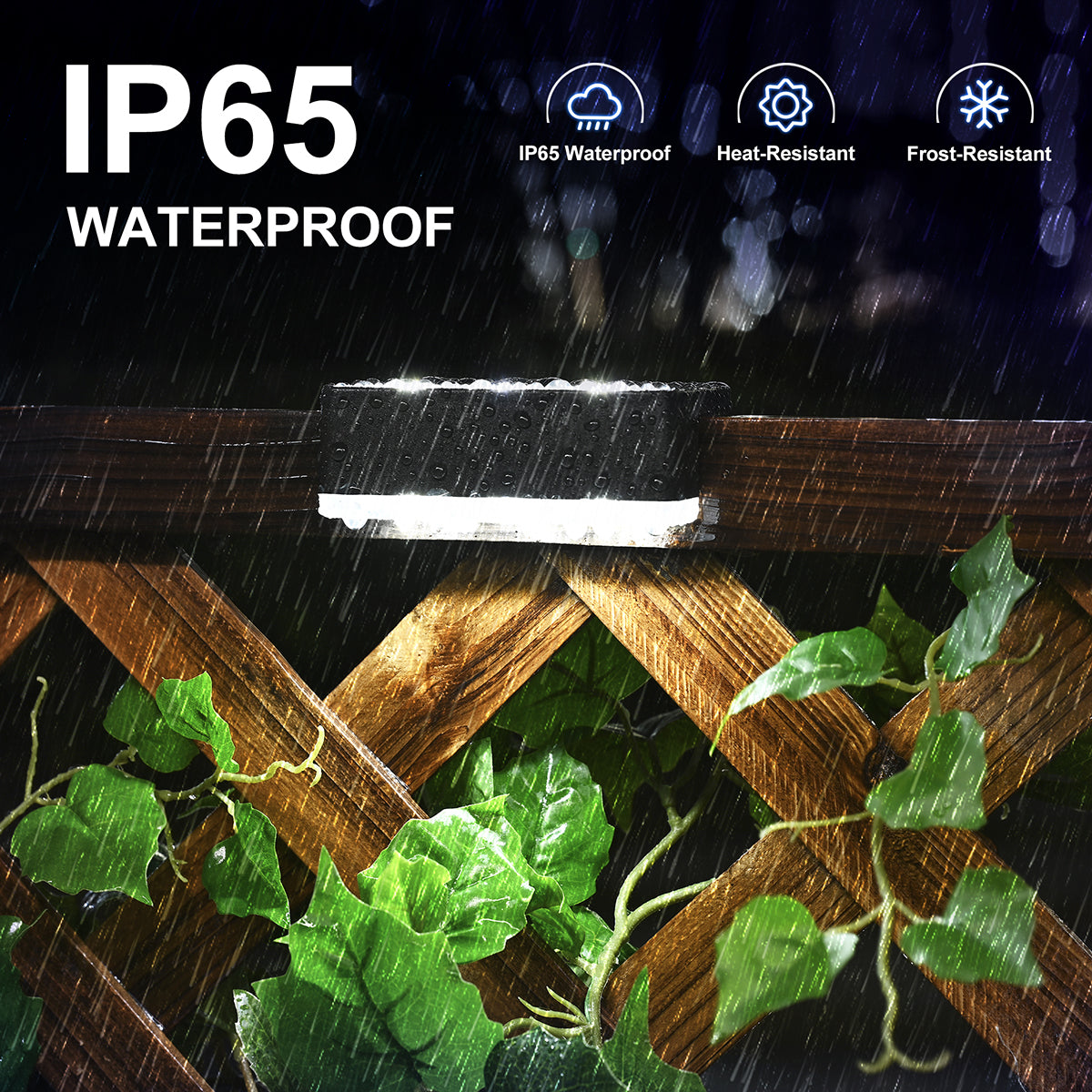 Solpex Horizontal Updated Black Solar Deck Lights Set
