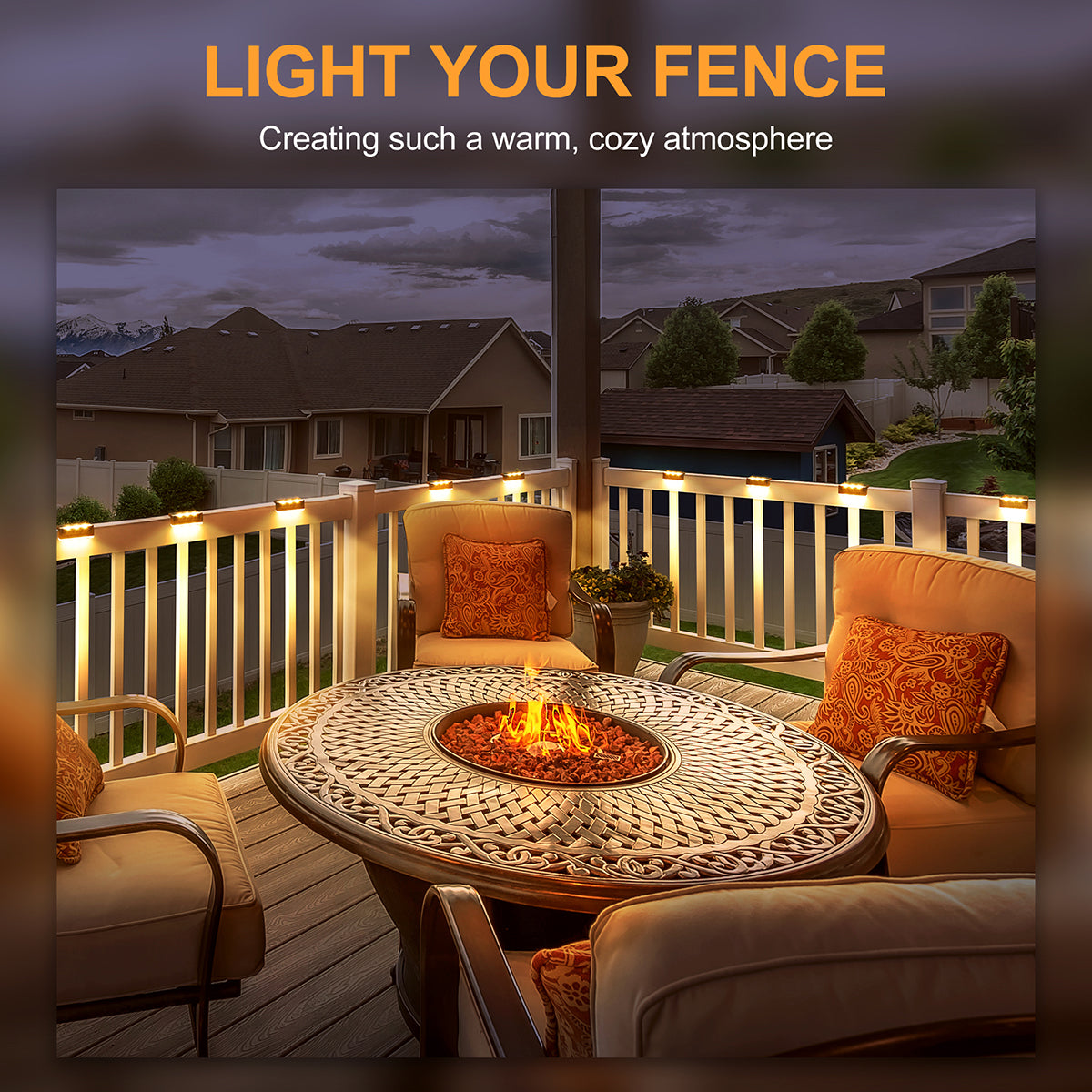Solpex Horizontal Updated Brown Solar Deck Lights Set