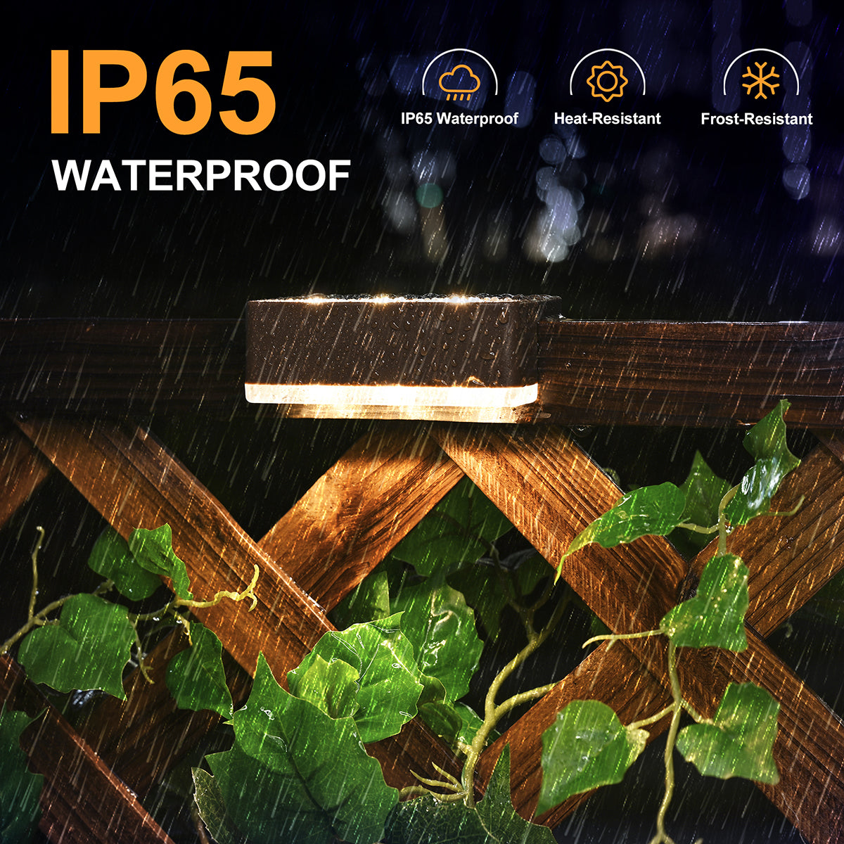 Solpex Horizontal Updated Brown Solar Deck Lights Set