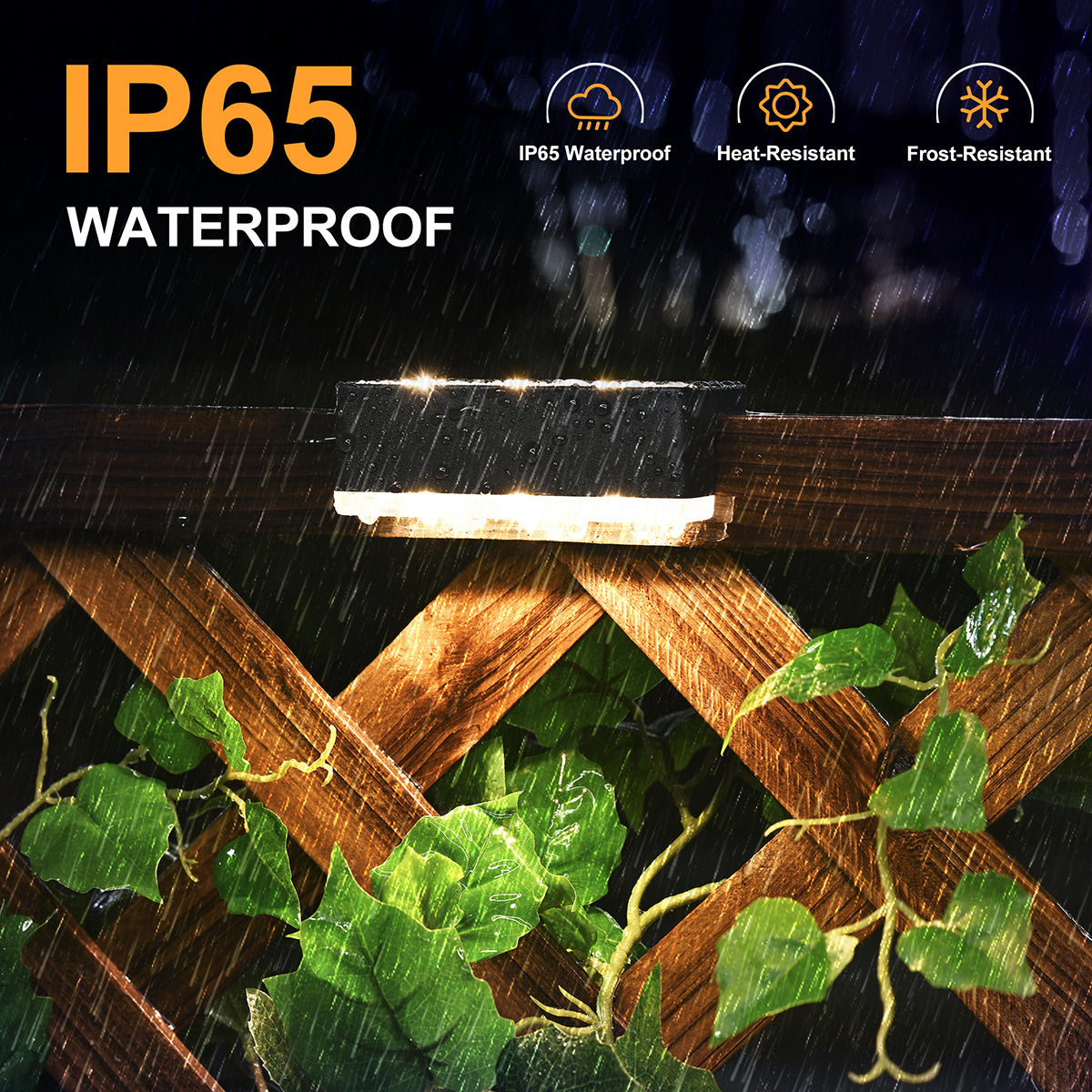 Solpex Horizontal Updated Black Solar Deck Lights Set