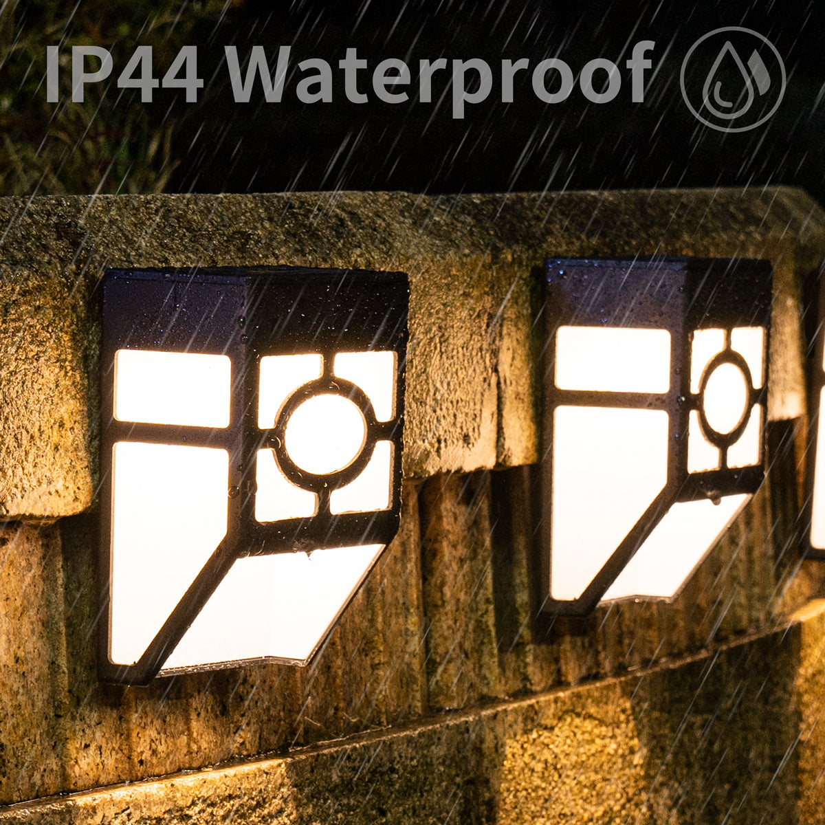 solar square lights for fence
