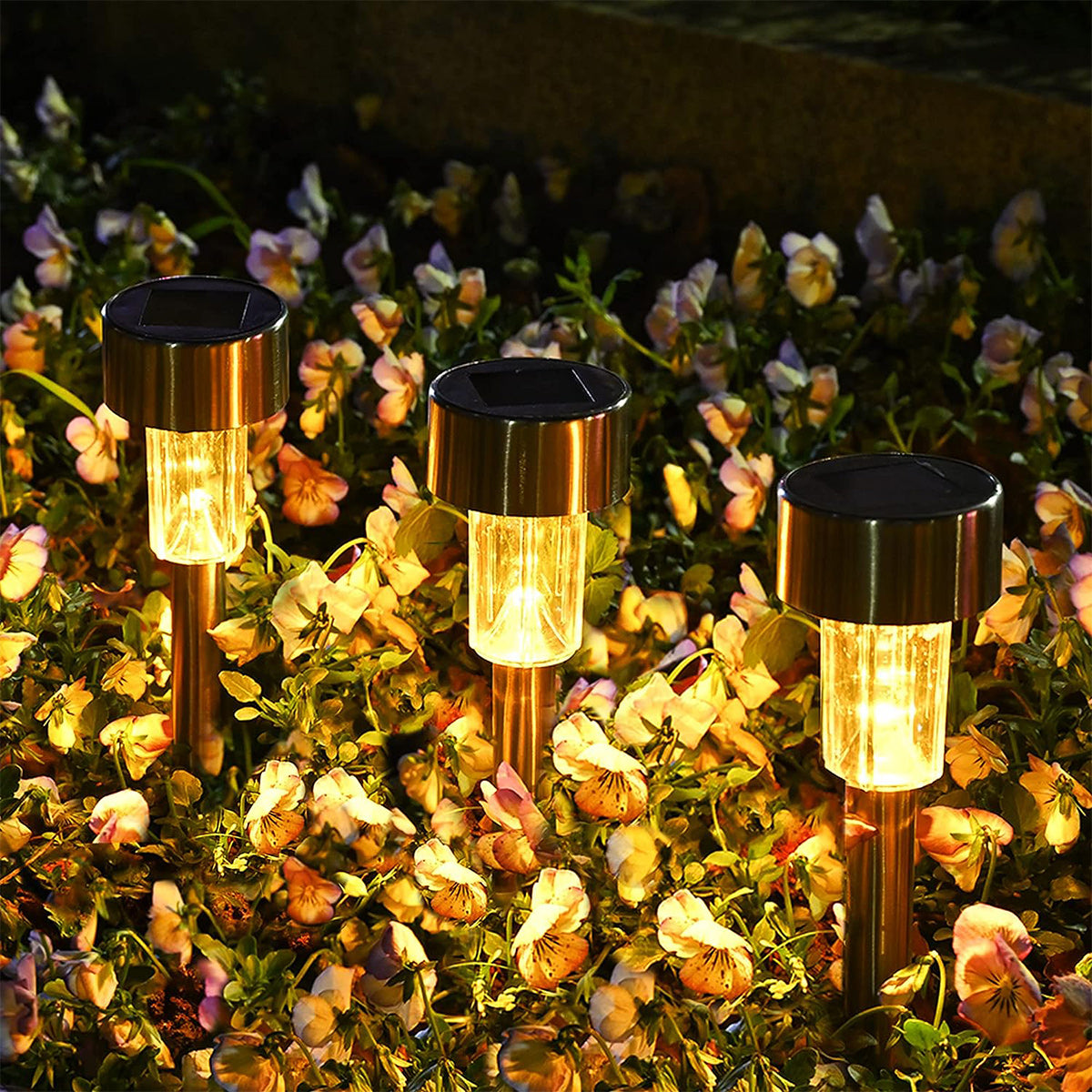 Solpex Stainless Steel Solar Outdoor Lights Set – solpex