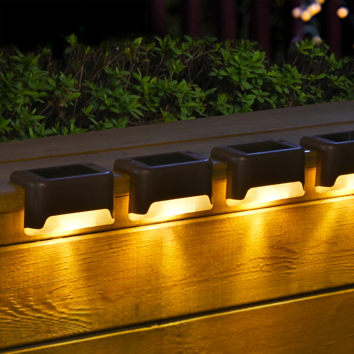 Solpex Horizontal Warm White Solar Deck Lights Set